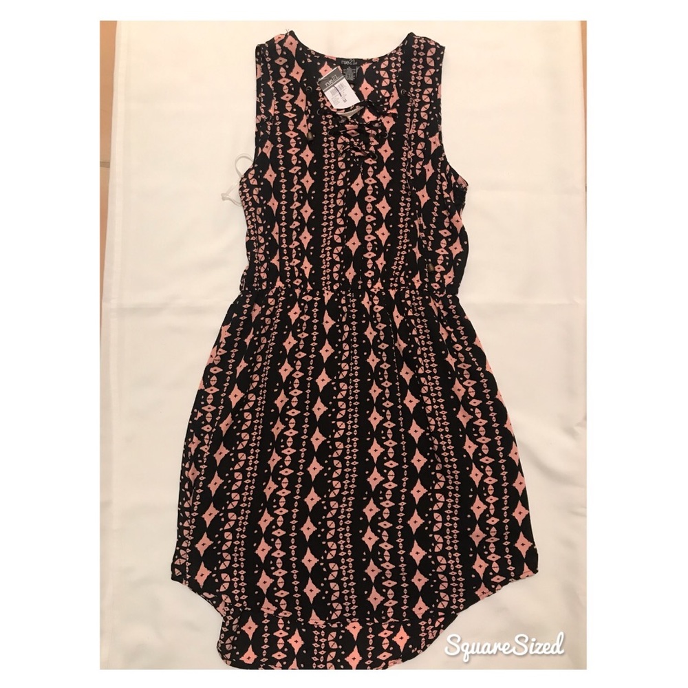 Black and Corral Dress.